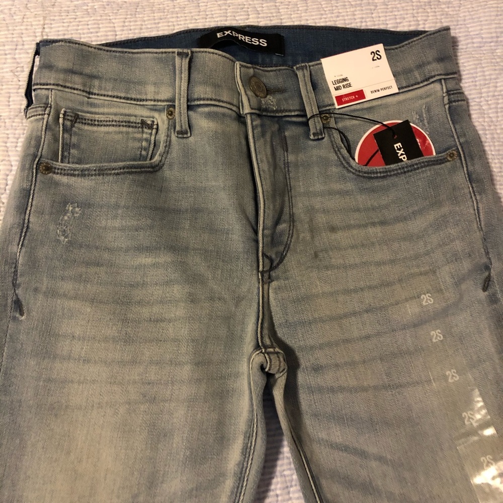 Express Legging Mid Rise Jeans
